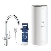 baterie bucatarie cu boiler si filtru grohe red duo apa 100 grade childlock pipa izolata termic cartus ceramic filtru apa inclus boiler 7 l inclus crom imagen 15_0_
0