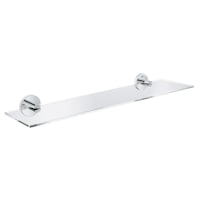 Etajera baie Grohe Essentials, sticla, fixare perete ascunsa, 530 mm