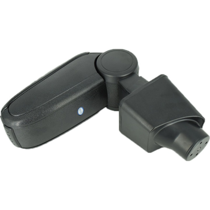 Cotiera AXA dedicata DACIA SANDERO an 2013 - 2016,din material ABS si piele ecologica cu spatiu depozitare,reglabila, kit de montaj,culoare negru