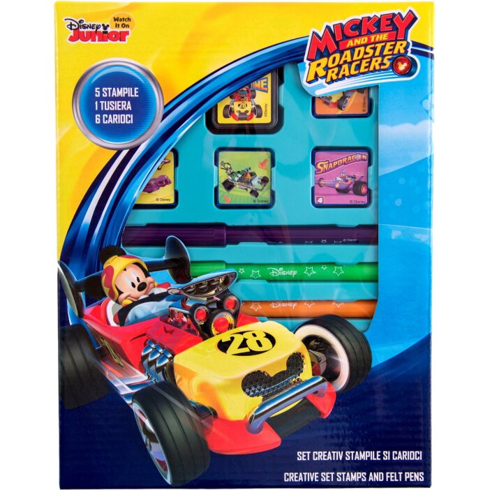 Set Disney Mickey creativ, stampile si carioci