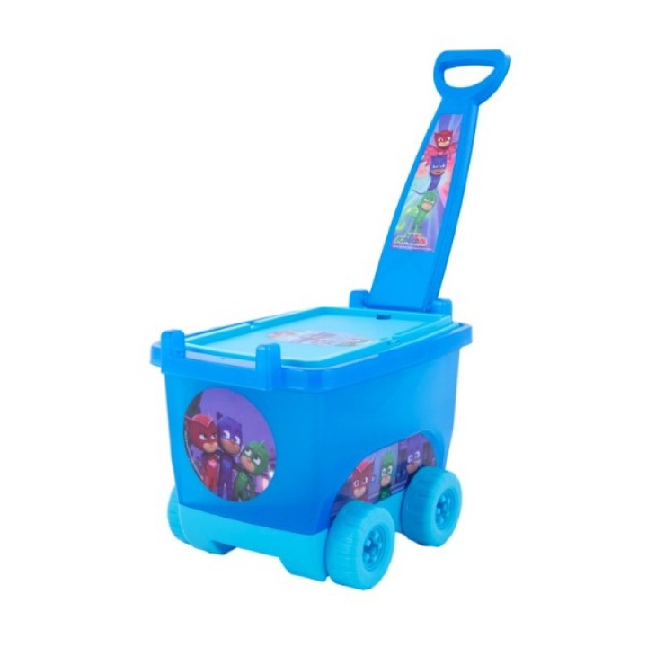 Carucior PJ MASKS cu 30 accesorii de colorat