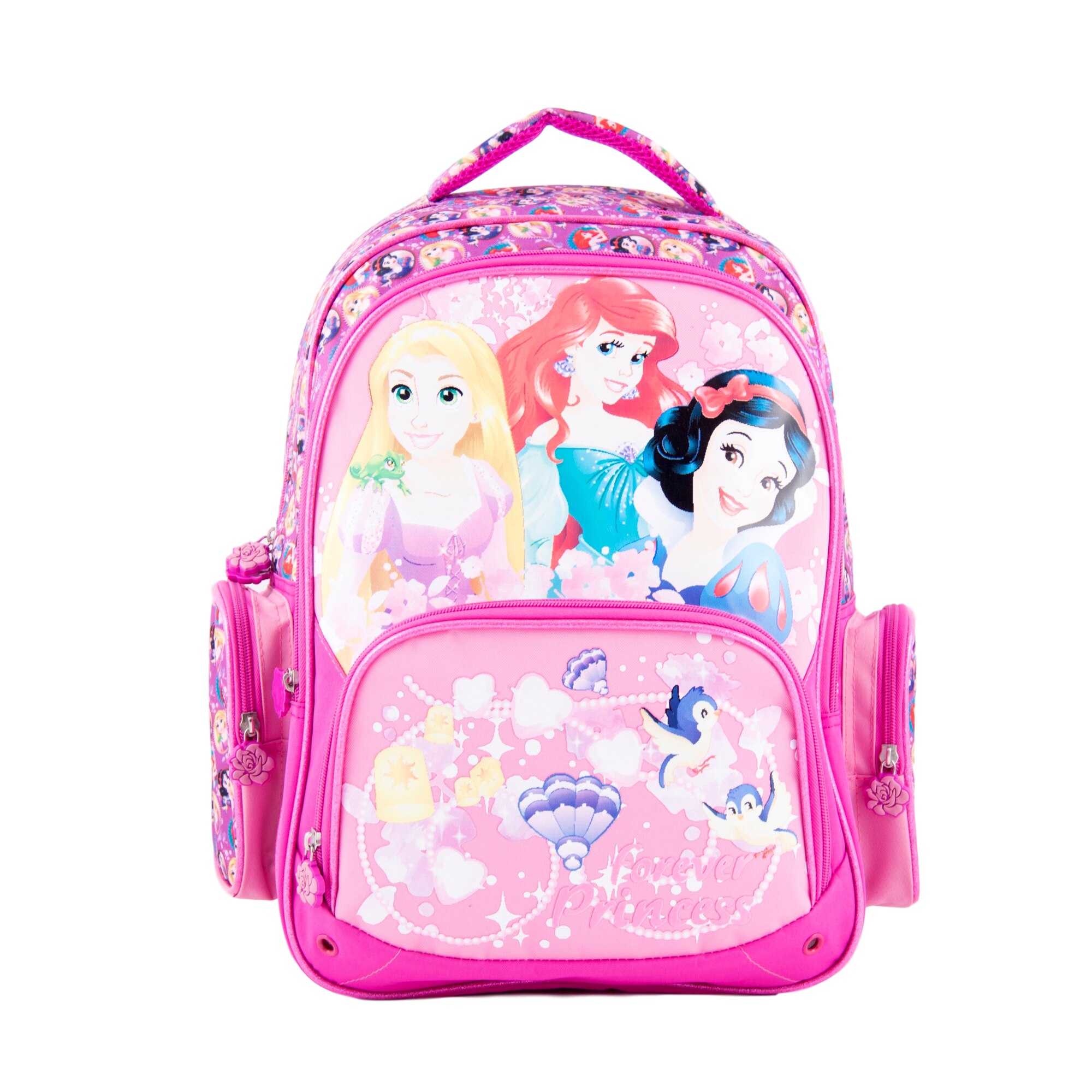 Ghiozdan ergonomic Princess, 3 compartimente, 2 buzunare, manere reglabile 39 x 29 x 16 cm