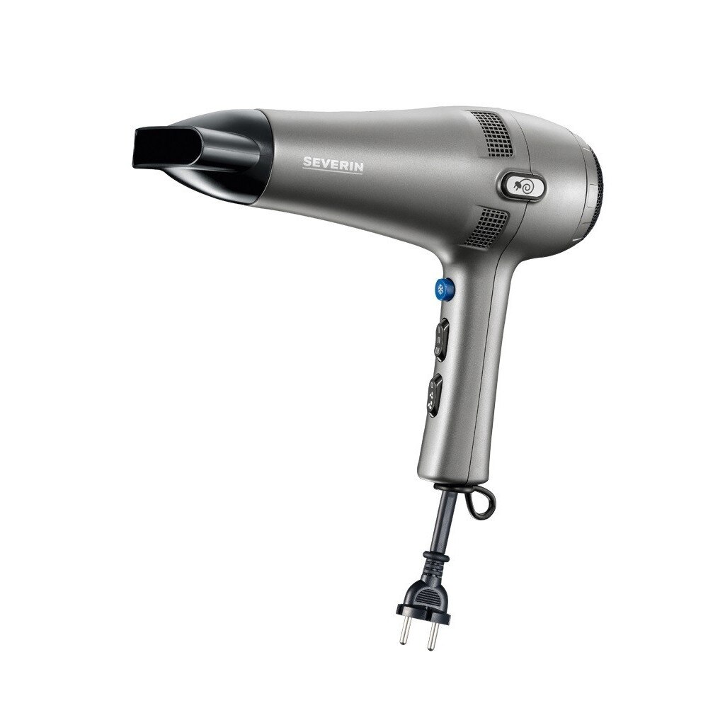 Uscator de par Severin HT0141, 2100W, 2 viteze, 3 trepte temperatura, Aer rece, Concentrator, Difuzor, Gri