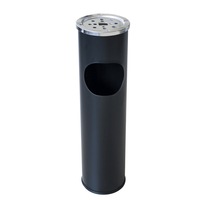 scrumiera exterioara cu cos gunoi 8l 15x15xh54cm neagra imagen 15_0_
0