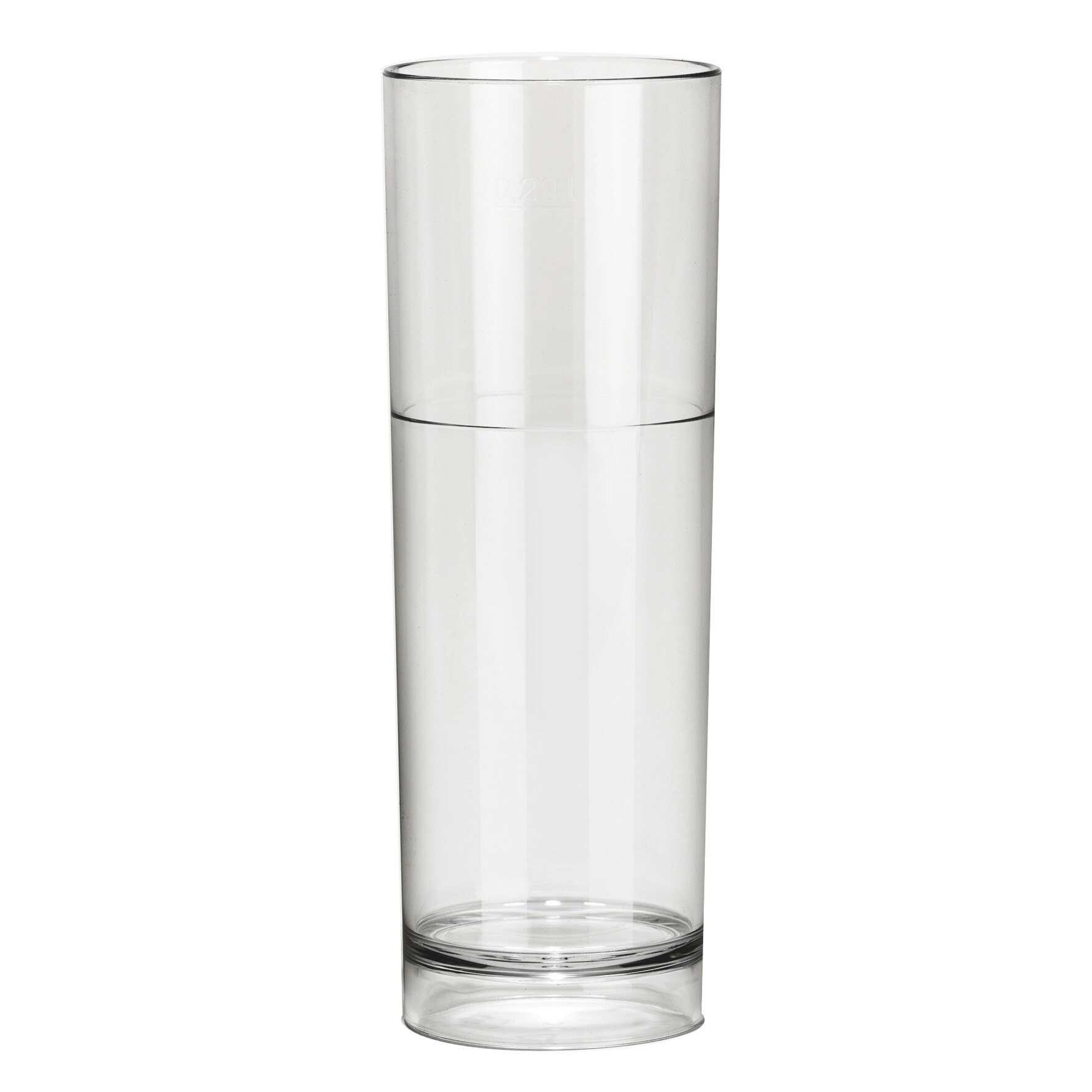 Pahar Tumbler , Gold Plast, policarbonat, 230 cc , 6 buc/set , transparent , san , reutilizabil