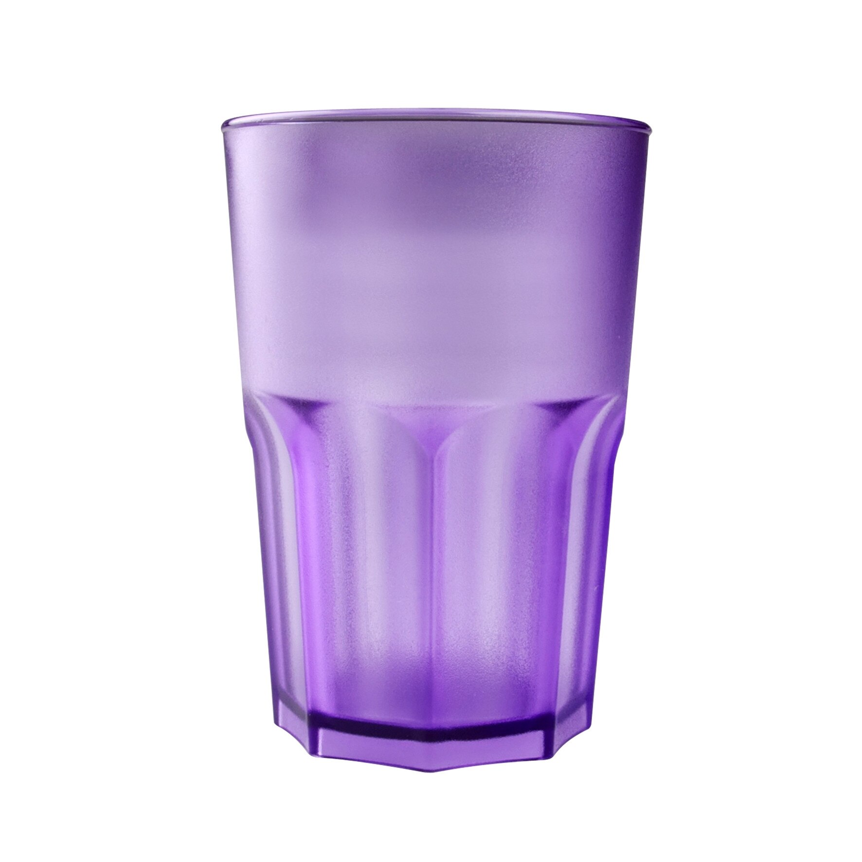 Pahar policarbonat Granity 400 cc , frost mov transparent, 5 buc/set, SAN, reutilizabil