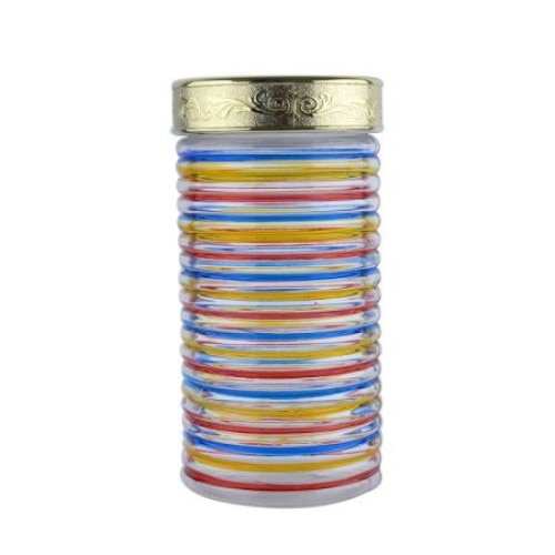 Borcan condimente din sticla pictat manual 1.7 Litri