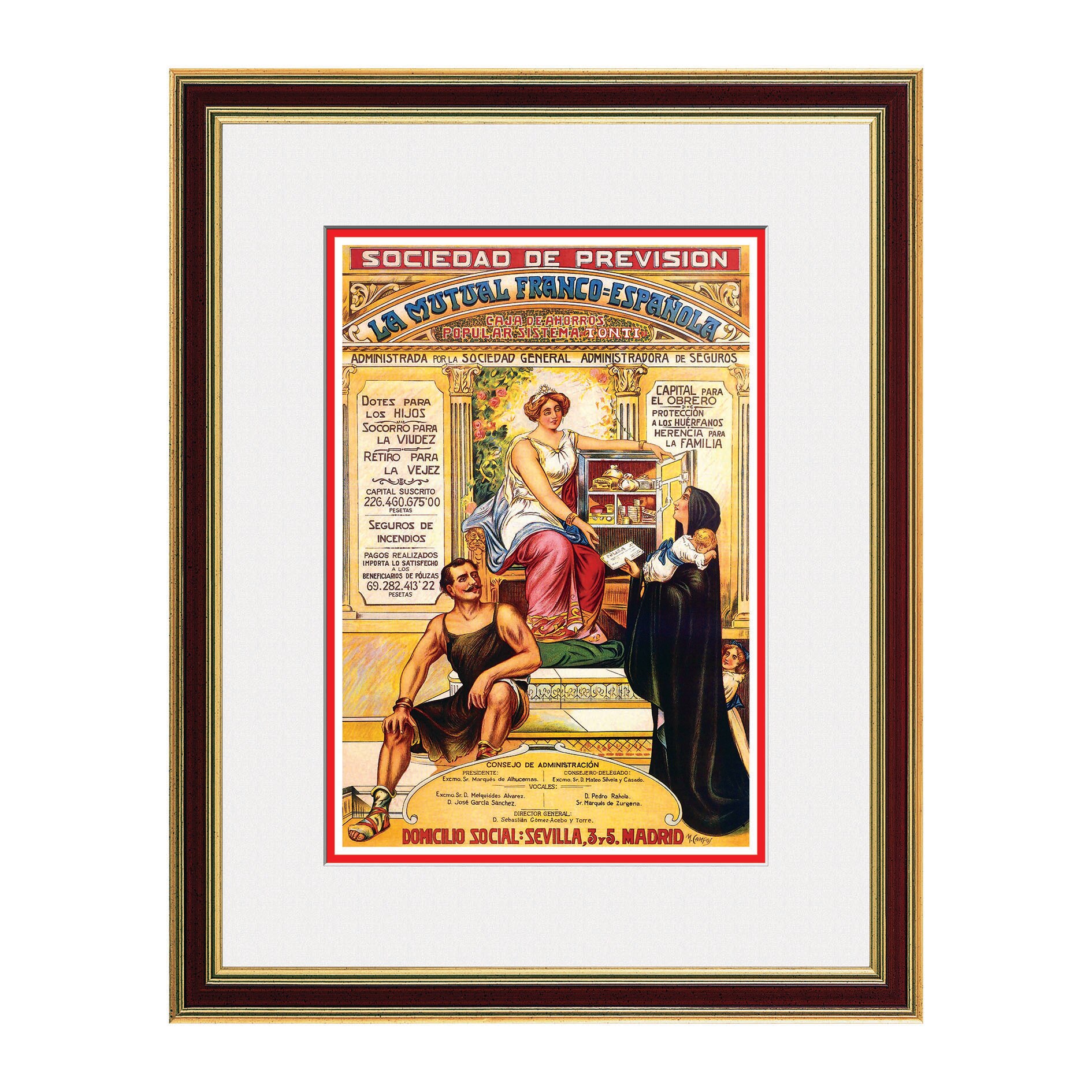 Fototapet Simulare Tablou, Vintage ADS - ST-VTP-259, 47 x 60 cm