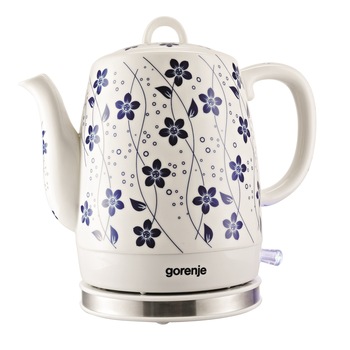 Fierbator Gorenje K10C, 1630 W, 1 l, Ceramic, Alb Fierbator Gorenje K10C, 1630 W, 1 l, Ceramic, Alb