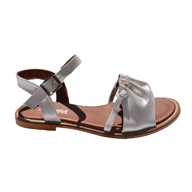 Sandale cu talpa joasa,D&J Exclusive, Alb