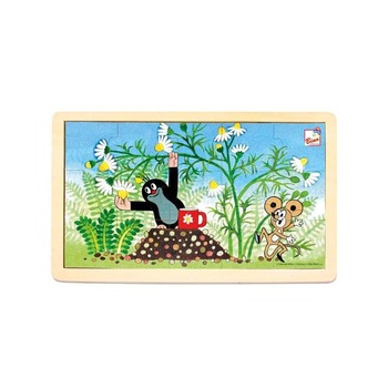 Puzzle Bino Toys Arici si flori set din lemn 15 piese Puzzle Bino Toys Arici si flori set din lemn 15 piese