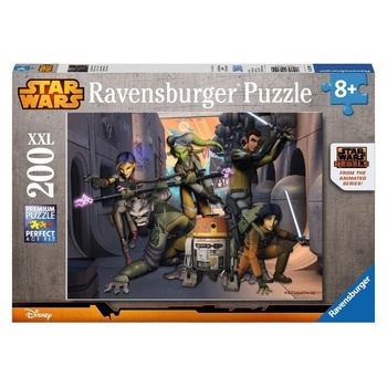 Puzzle Ravensburger, 128099, Rebelii din Star Wars, 200 piese Puzzle Ravensburger, 128099, Rebelii din Star Wars, 200 piese