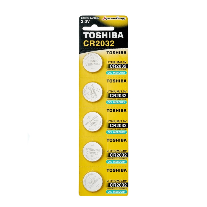 Baterie litiu TOSHIBA CR2032 3V 5bucati/set