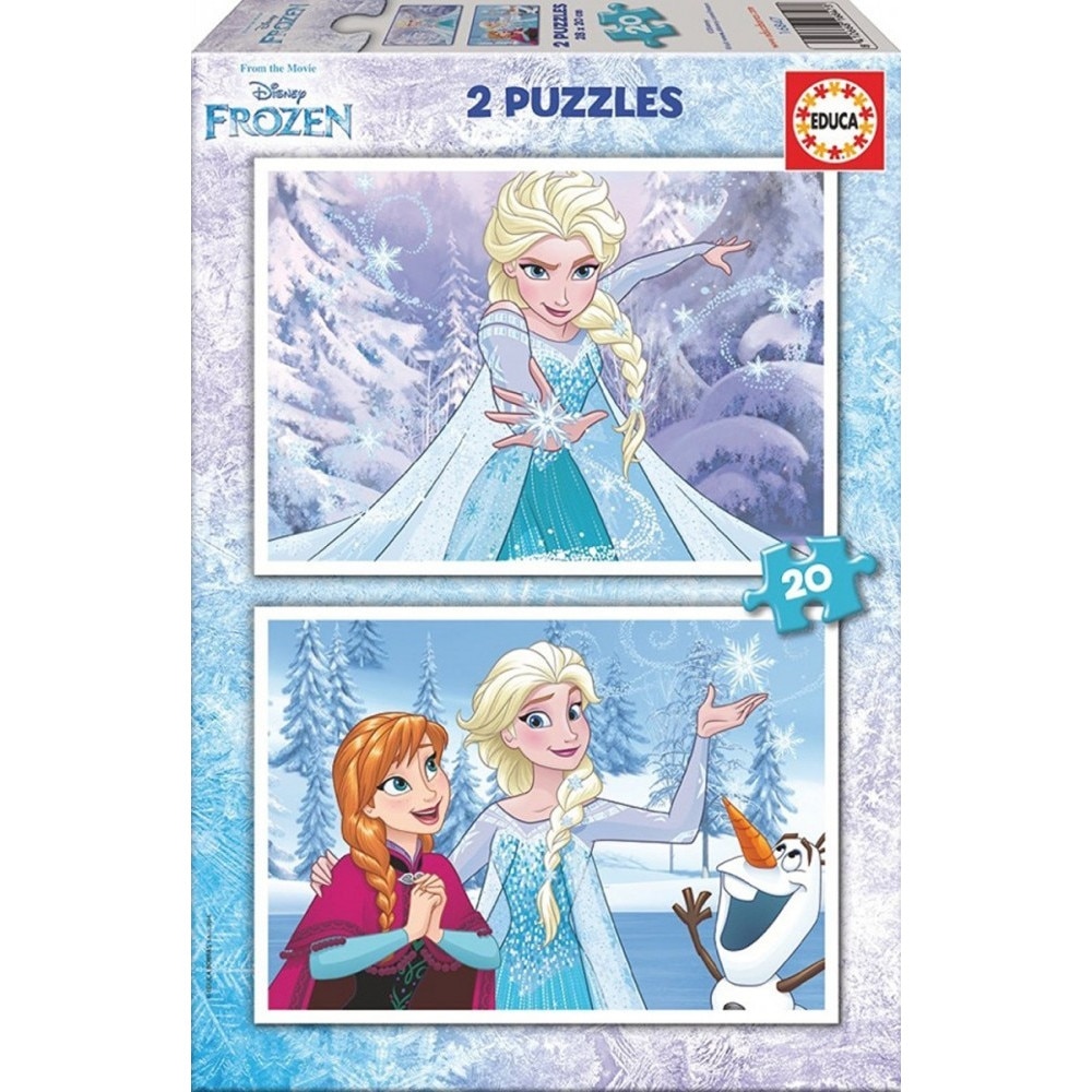 Educa Puzzle, 2x20 piese, Disney Frozen