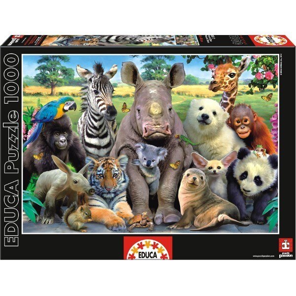 Puzzle Educa, Animale, 1000 piese