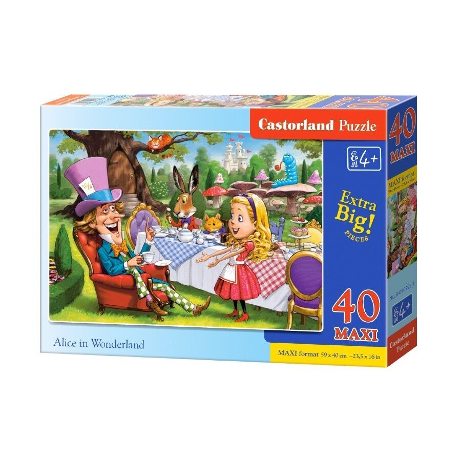 Puzzle Castor, Alice in Tara Minunilor, 40 piese