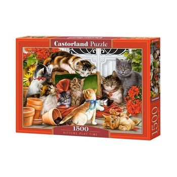 Puzzle Castor, Kitty Fun Time, 1500 piese Puzzle Castor, Kitty Fun Time, 1500 piese