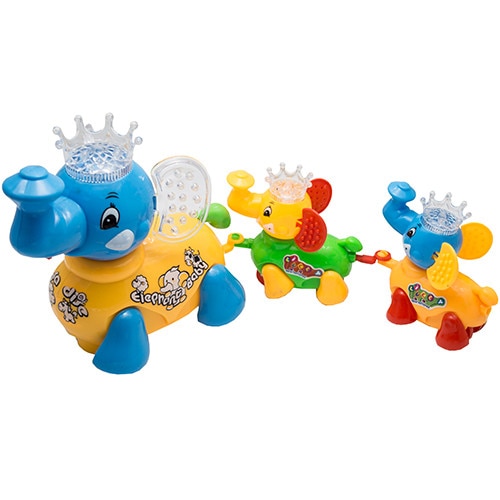 Set 3 elefanti cu sunete, lumini si miscare