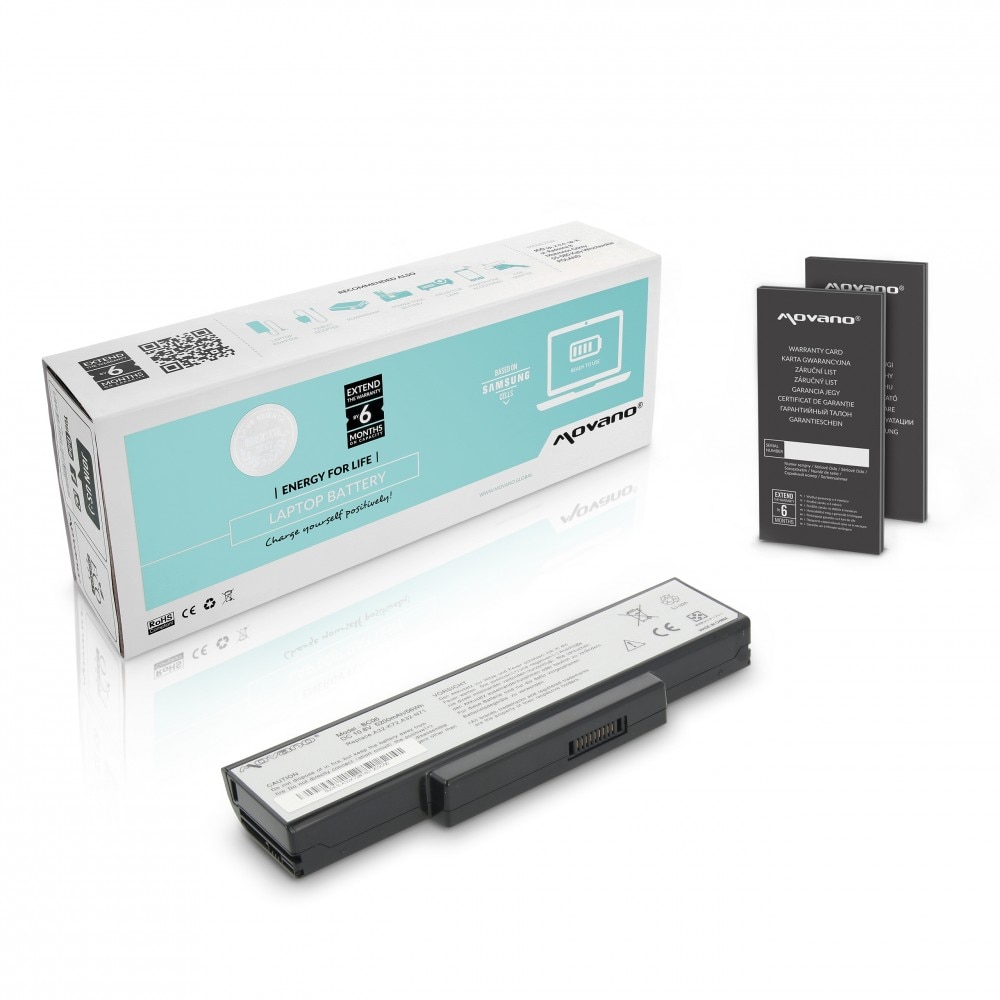 Baterie laptop Premium Movano compatibila Asus K72, K73, N73, X77,A32-K72,A32-N71,