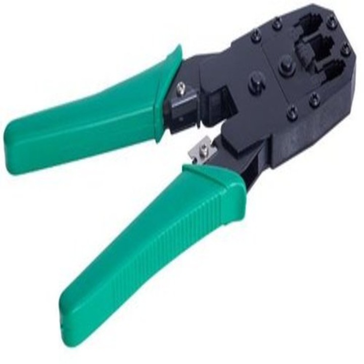 Pachet 2 x Cleste sertizat profesional DIGITALBOX - pentru RJ45/RJ11/RJ12 8p/6p/4p, DBTB-CT200