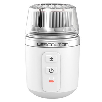Aparat Perie Sonica Curatare Machiaj Facial +300 Vibratii pe Minut, Indepartarea Impuritati, Intinerirea pielii Lescolton, Alb Aparat Perie Sonica Curatare Machiaj Facial +300 Vibratii pe Minut, Indepartarea Impuritati, Intinerirea pielii Lescolton, Alb