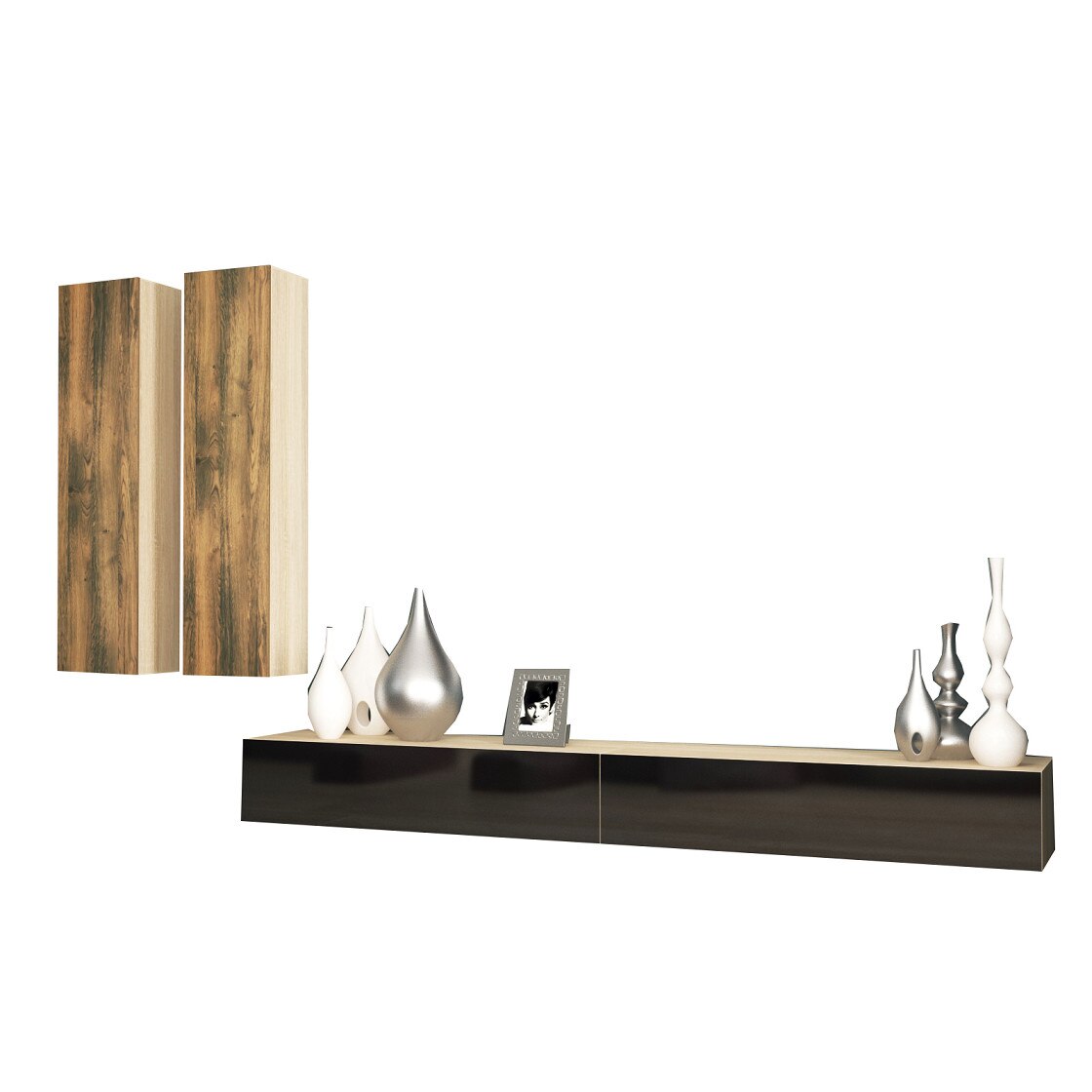 Livingroom JOIN configuratia 14 - Mobilier set - PAL melaminat 16 mm /-/ 28 mm.Cant ABS: 0.6 mm