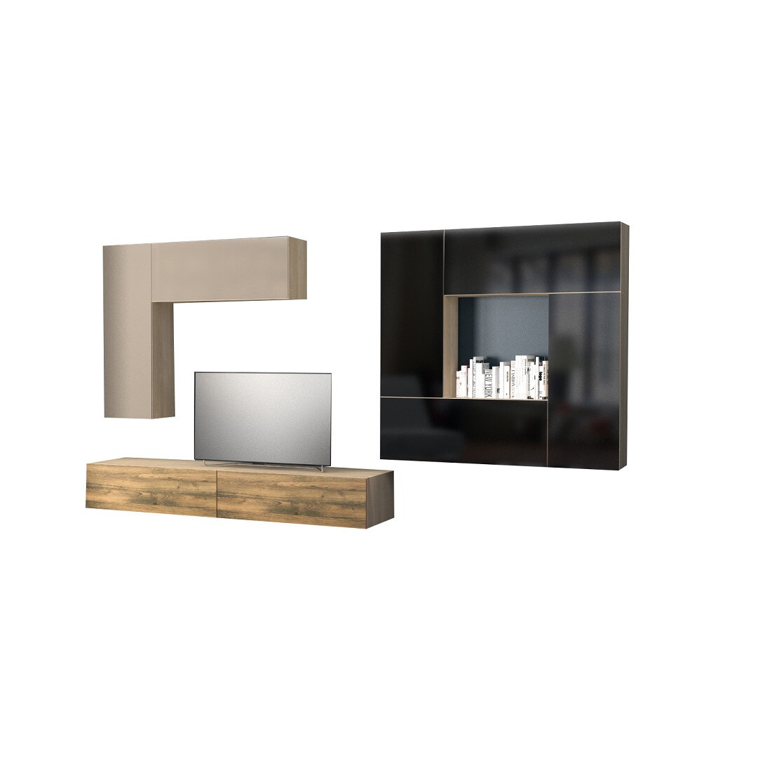 Livingroom JOIN configuratia 43 - Mobilier set - PAL melaminat 16 mm /-/ 28 mm.Cant ABS: 0.6 mm