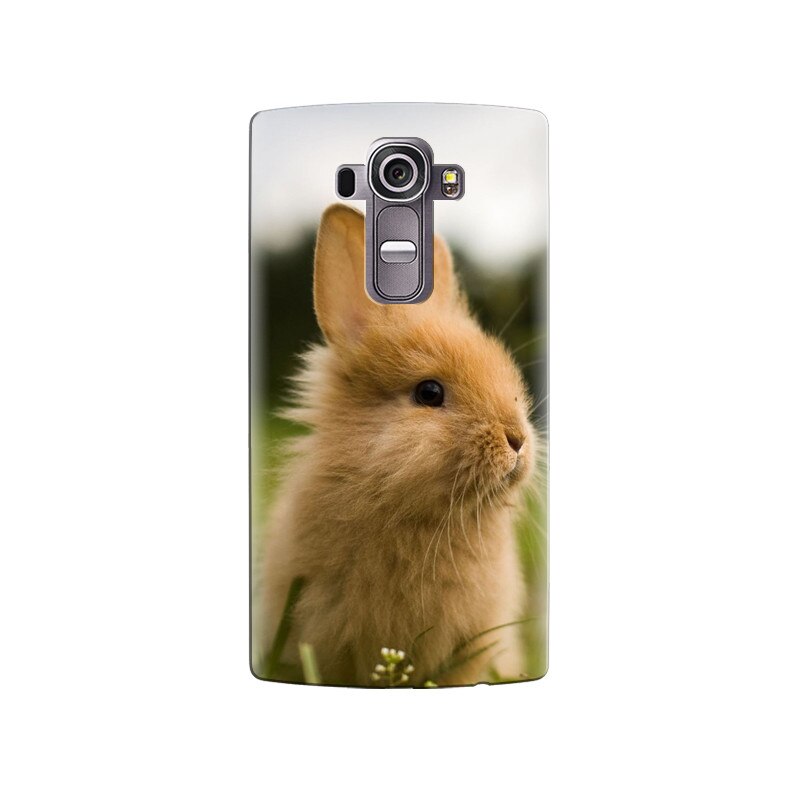 Husa silicon pentru LG G4, Cute Rabbit In Grass