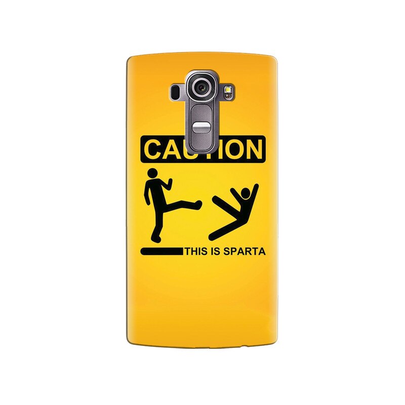 Husa silicon pentru LG G4, This Is Sparta Funny Illustration