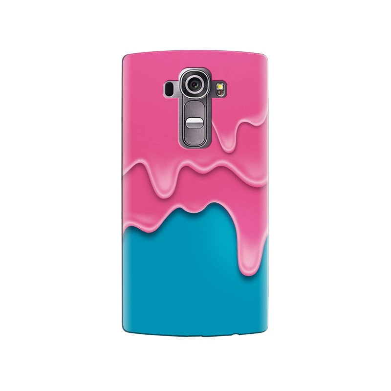 Husa silicon pentru LG G4, Pink Liquid Dripping
