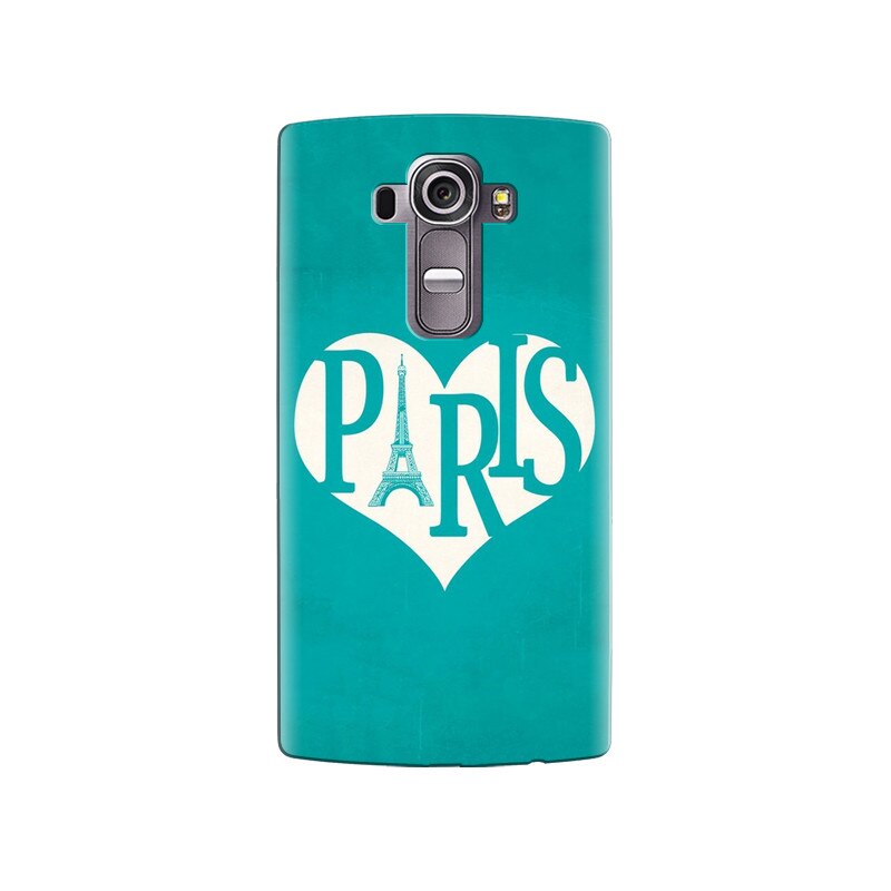 Husa silicon pentru LG G4, I Love Paris