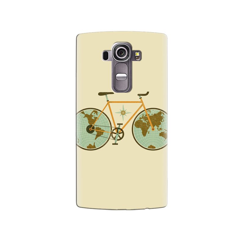 Husa silicon pentru LG G4, Retro Bicycle Illustration
