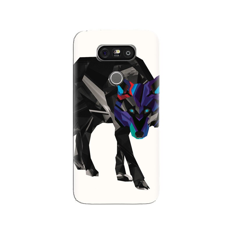 Husa silicon pentru LG G5, Abstract Wolf