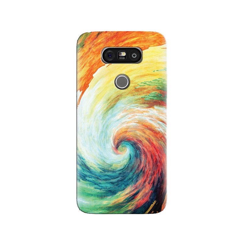 Husa silicon pentru LG G5, Big Wave Painting