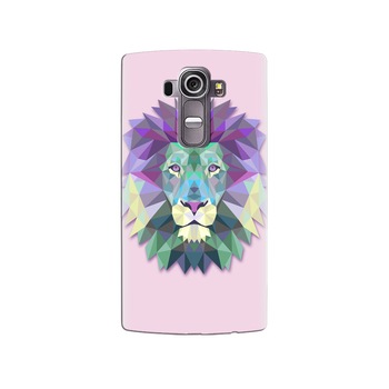 Husa silicon pentru LG G4, Polygon Lion Husa silicon pentru LG G4, Polygon Lion