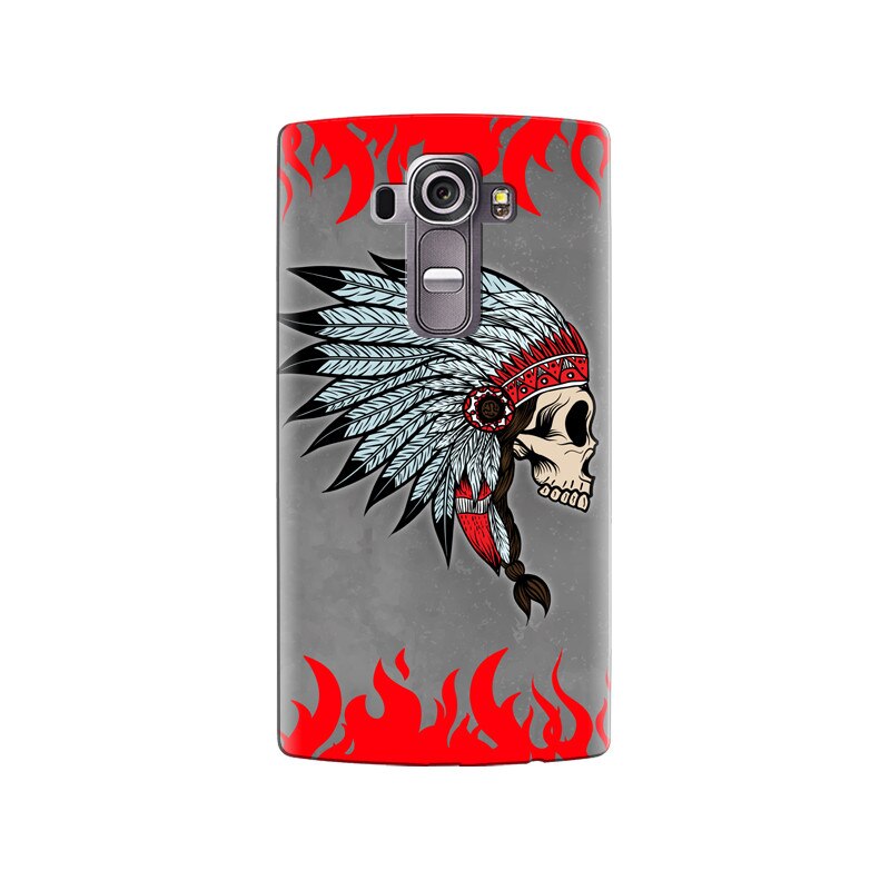 Husa silicon pentru LG G4, Indian Skull