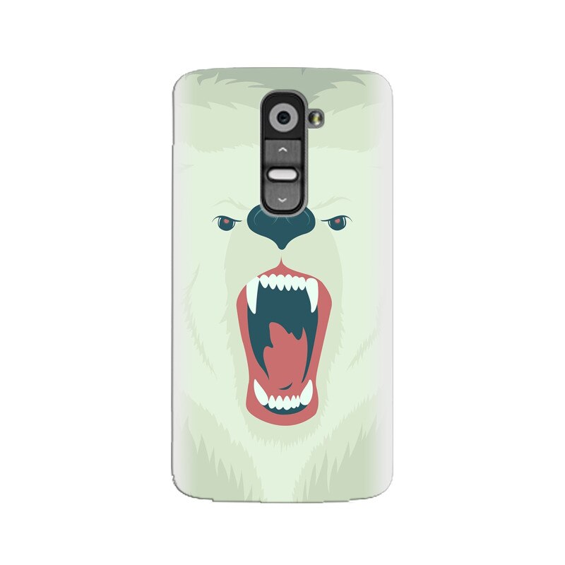 Husa silicon pentru LG G2, Fierce Polar Bear Winter