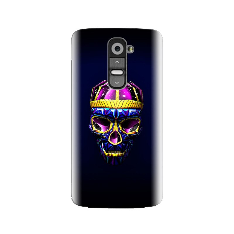 Husa silicon pentru LG G2, Colorfull Skull