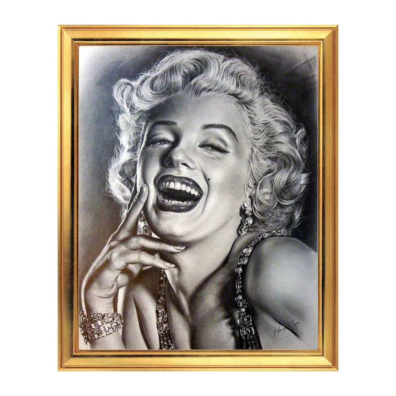 Fototapet Simulare Tablou, Marilyn - ST-MM-010, 45 x 55 cm