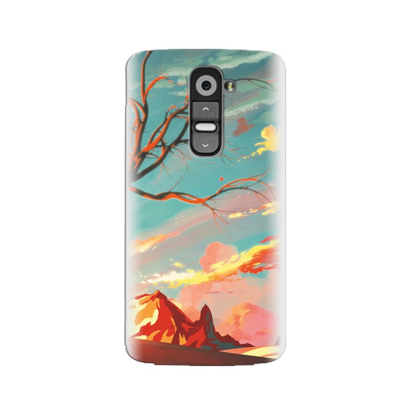 Husa silicon pentru LG G2, Artistic Landscape