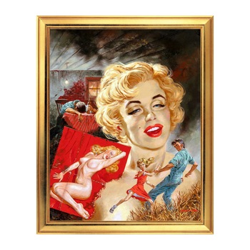 Fototapet Simulare Tablou, Marilyn - ST-MM-018, 45 x 55 cm Fototapet Simulare Tablou, Marilyn - ST-MM-018, 45 x 55 cm