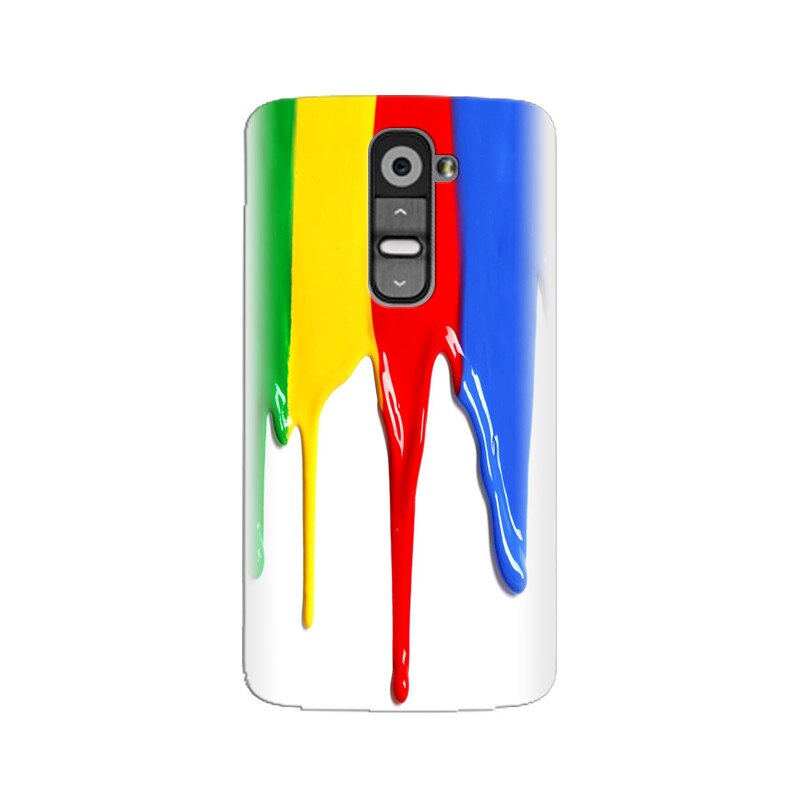 Husa silicon pentru LG G2, Dripping Colorful Paint
