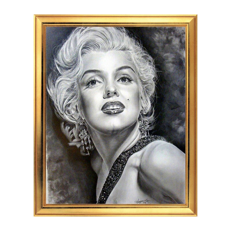 Fototapet Simulare Tablou, Marilyn - ST-MM-011, 45 x 55 cm