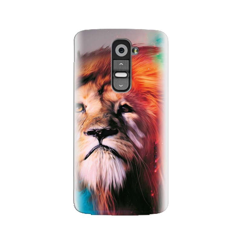 Husa silicon pentru LG G2, Awesome Art Of Lion