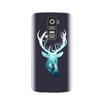 Husa silicon pentru LG G2, Cerb Husa silicon pentru LG G2, Cerb