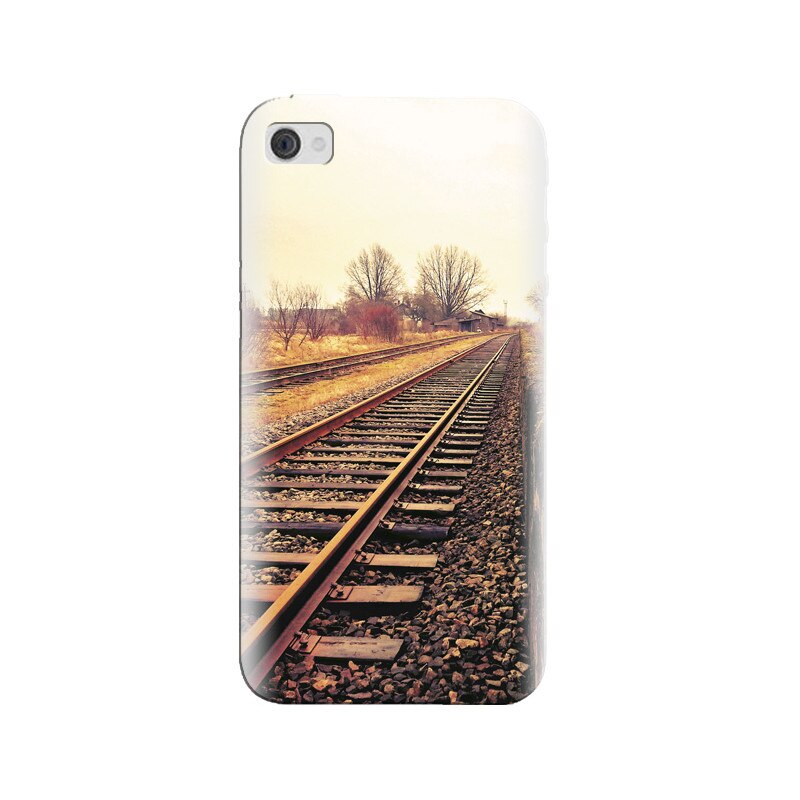Husa silicon pentru Apple Iphone 4, Railroad