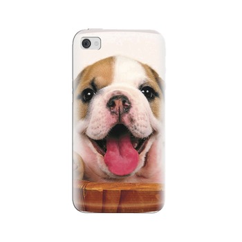 Husa silicon pentru Apple Iphone 4, Puppies 002 Husa silicon pentru Apple Iphone 4, Puppies 002