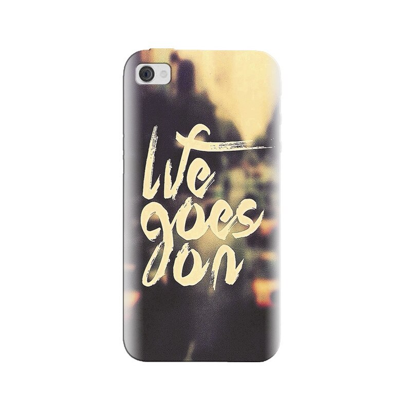 Husa silicon pentru Apple Iphone 4, Life Goes On