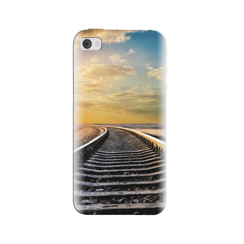 Husa silicon pentru Apple Iphone 4, Railroad Horizon