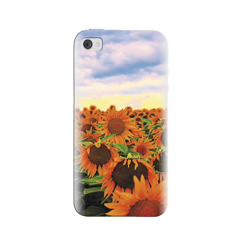 Husa silicon pentru Apple Iphone 4, Sunflowers